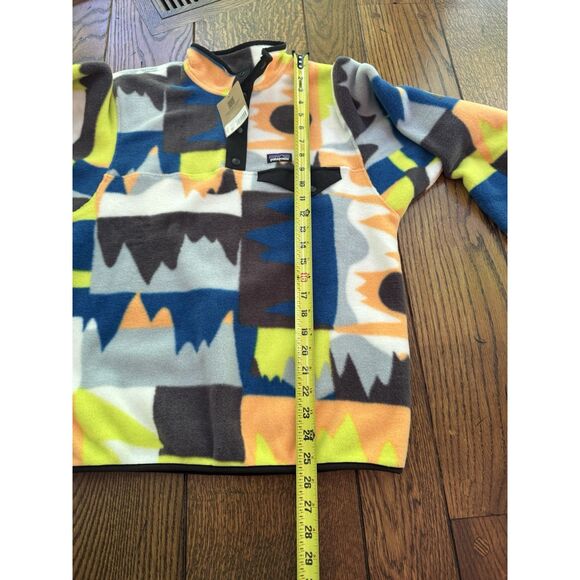 Patagonia Kid's Lightweight Synchilla Snap-T Frontera Endless Blue XXL 16-18 NWT - Picture 6 of 7